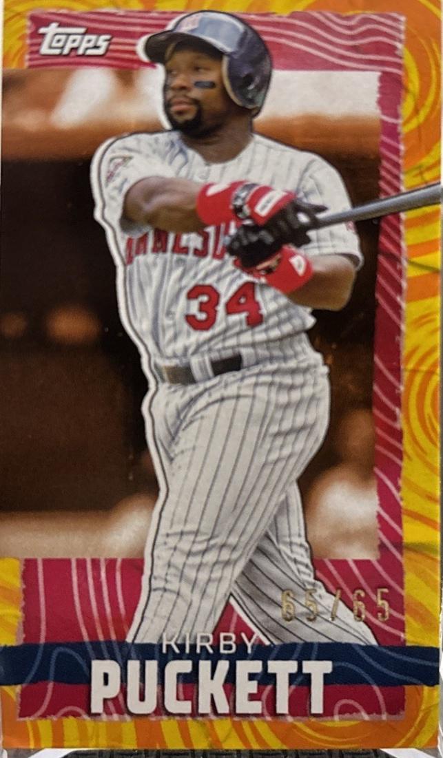Kirby Puckett [Orange Yellow Ripple] #MRIP-KP