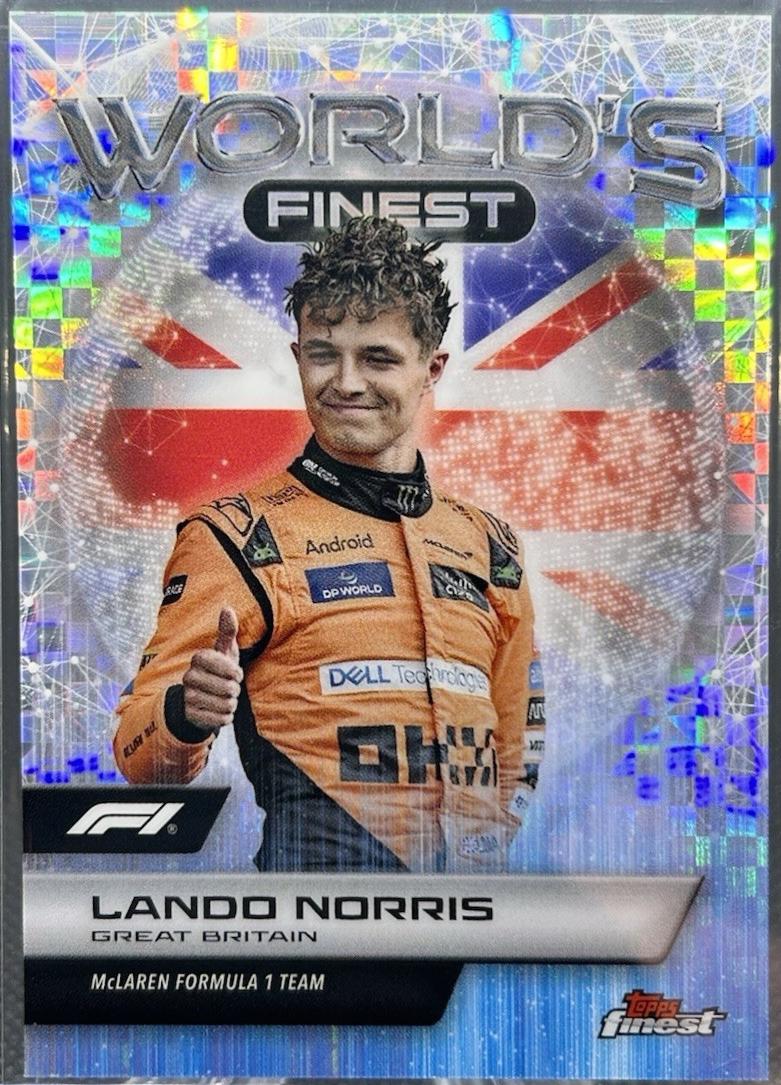 Lando Norris #WF-7 Racing Cards 2024 Topps Finest Formula 1 World’s Finest