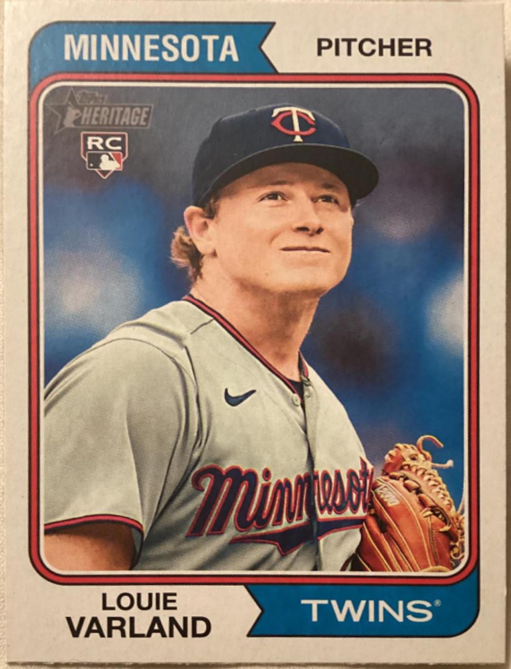 Louie Varland #46 Baseball Cards 2023 Topps Heritage