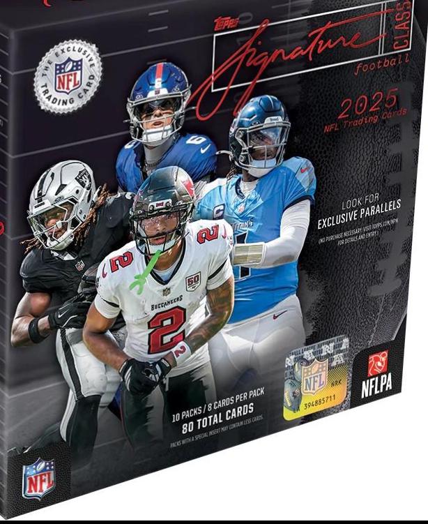 Mega Box Prices | 2025 Topps Signature Class | Football Cards
