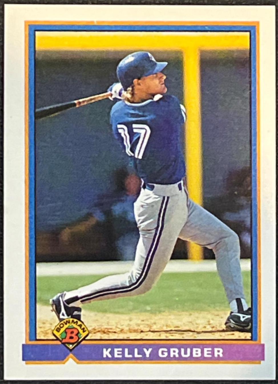 Kelly Gruber #18 Baseball Cards 1991 Bowman