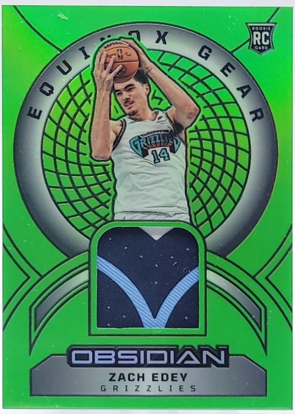 Zach Edey [Electric Etch Green Flood] #EG-EDY