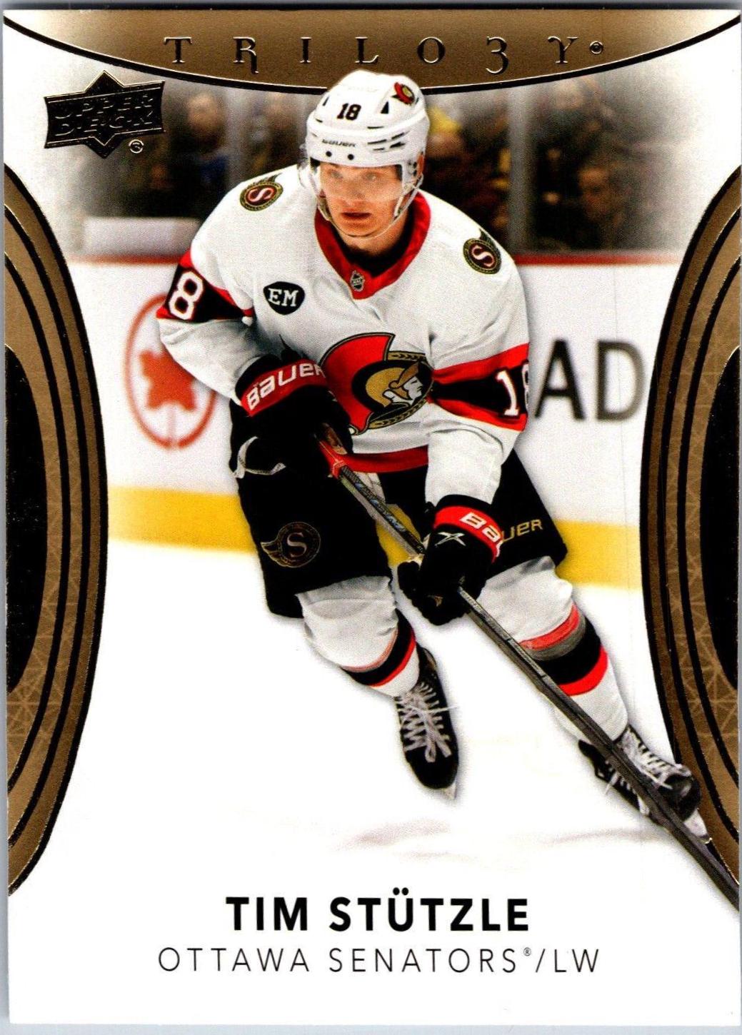 Tim Stutzle #1 Hockey Cards 2022 Upper Deck Trilogy