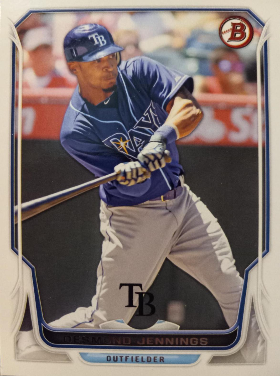 Desmond Jennings #17 Baseball Cards 2014 Bowman
