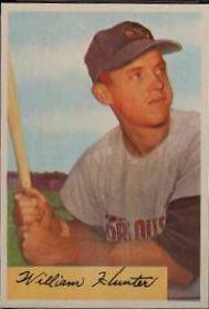 William Hunter #5 Baseball Cards 1954 Bowman