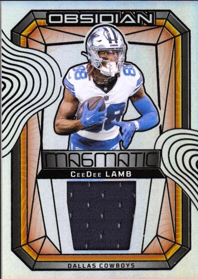 CeeDee Lamb #11 Football Cards 2024 Panini Obsidian Magmatic Memorabilia