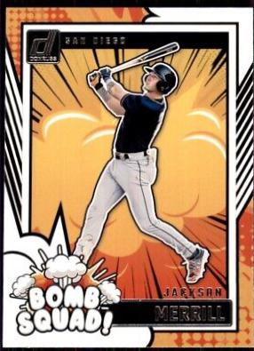 Jackson Merrill #4 Baseball Cards 2024 Donruss Bomb Squad
