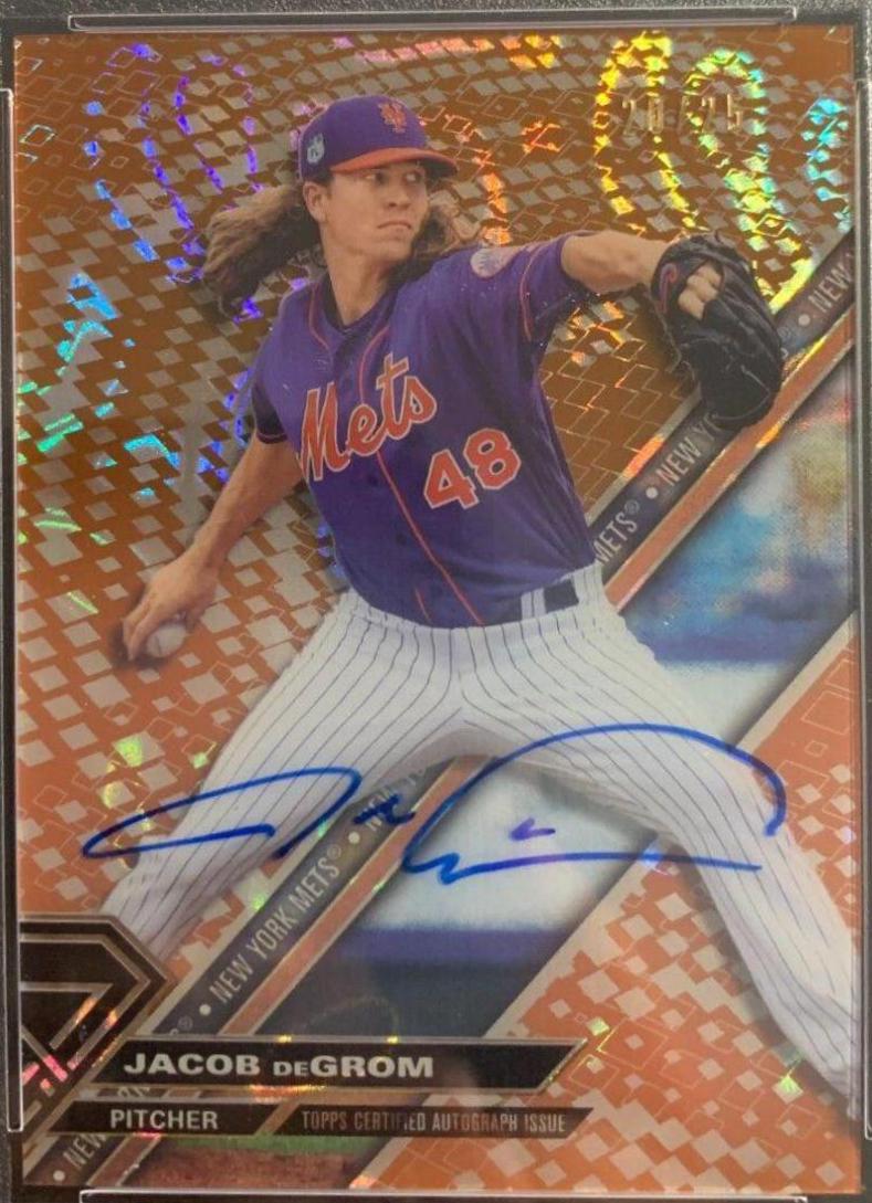 Jacob deGrom [Autograph Orange Magma Diffractor] #JDE