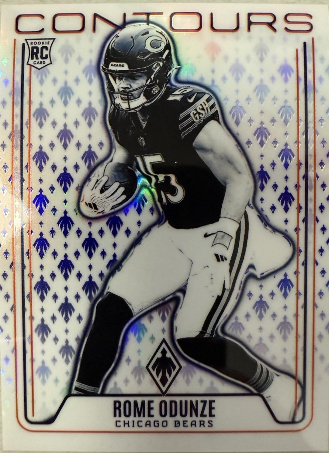Rome Odunze #21 Football Cards 2024 Panini Phoenix Contours