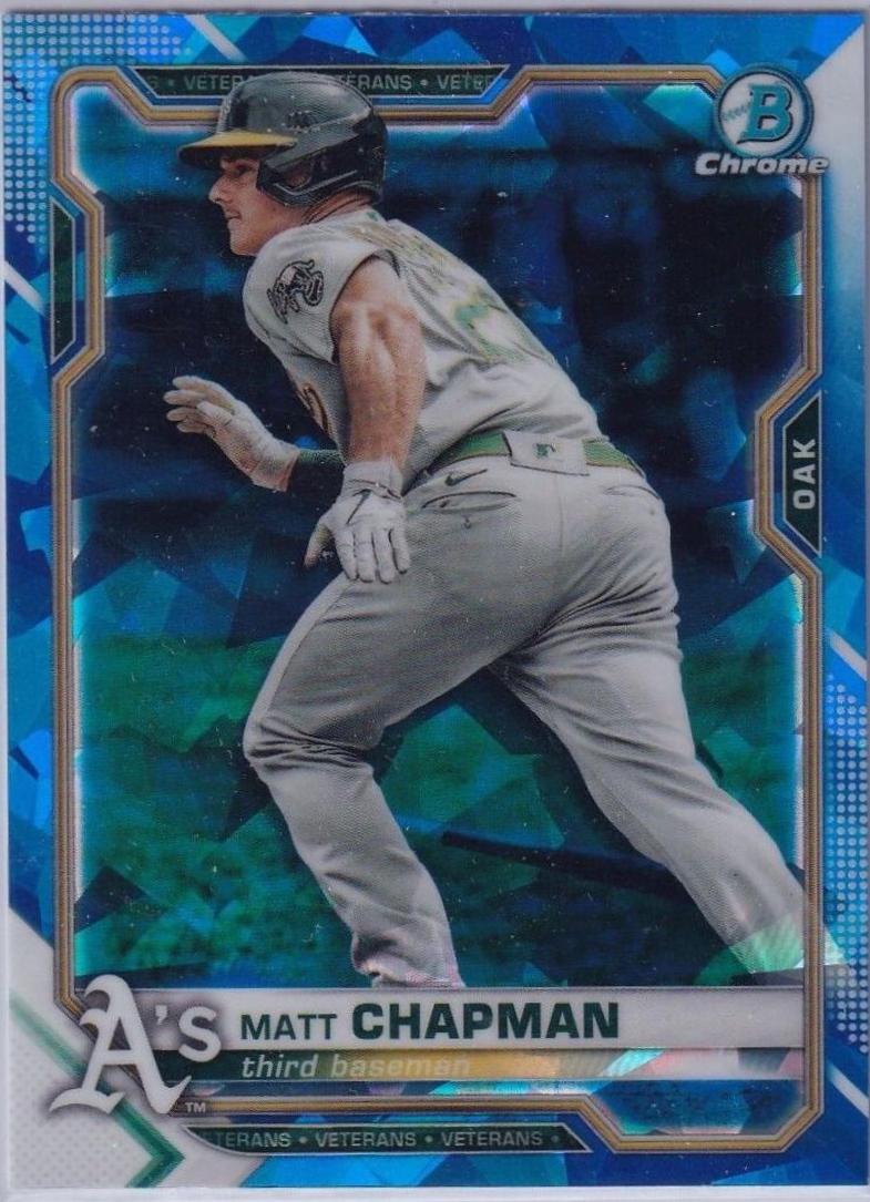 Matt Chapman #73 2021 Bowman Chrome Sapphire Baseball
