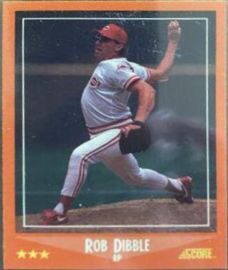1988 Score Traded Rob Dibble #86T card