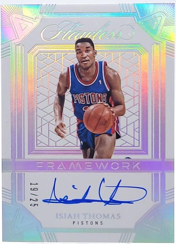 Isiah Thomas #43 2024 Panini Flawless Framework Signature Basketball