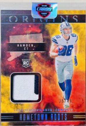 Luke Schoonmaker #HR-LS Football Cards 2023 Panini Origins Hometown Roots