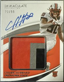 2021 Panini Immaculate Chuba Hubbard Collegiate Collection