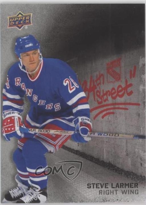 Steve Larmer #34S-36 2025-26 Upper Deck New York Rangers Centennial Hockey 34th Street