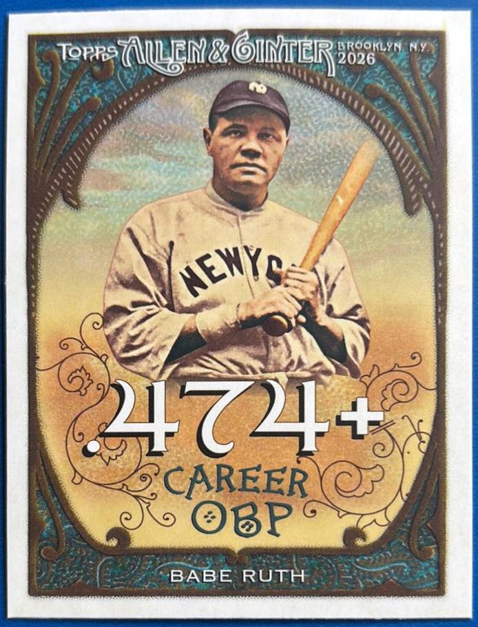 Babe Ruth #CR-19 2026 Onit Athlete Gravity Career 250 Baseball
