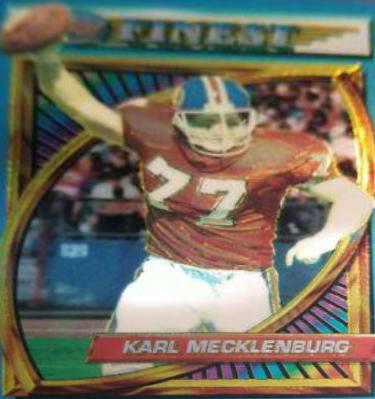 Karl Mecklenburg #14 Football Cards 1994 Topps Finest