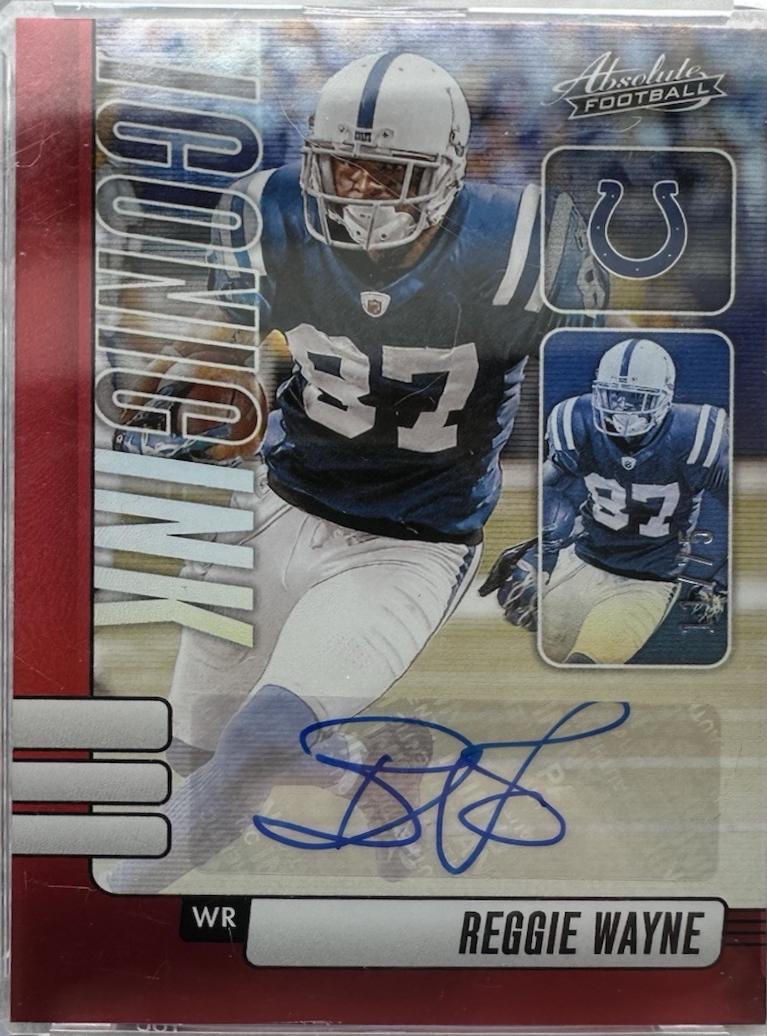 Reggie Wayne #II-RWE 2024 Panini Absolute Football Iconic Ink