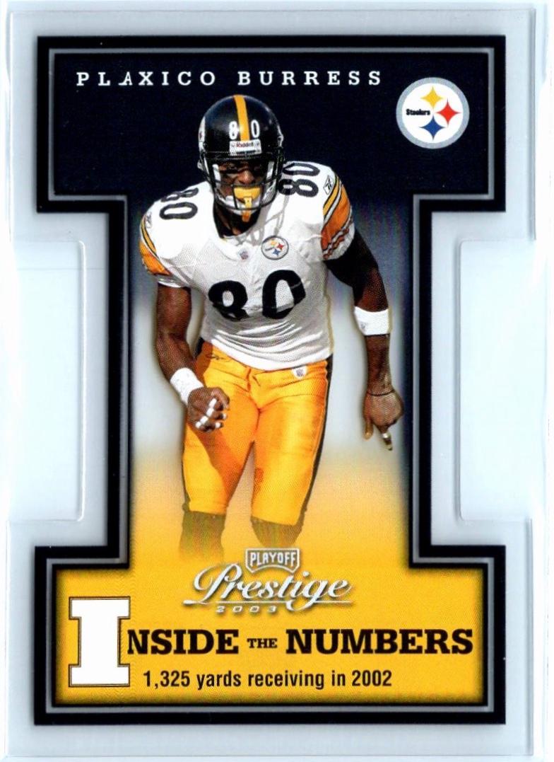 Plaxico Burress #IN-22 Football Cards 2003 Playoff Prestige Inside the Numbers