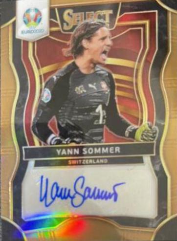 Yann Sommer #SI-YS Soccer Cards 2020 Panini Select UEFA Euro Signatures