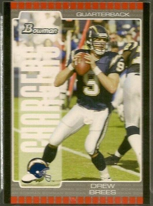 Drew Brees #9 Football Cards 2005 Bowman