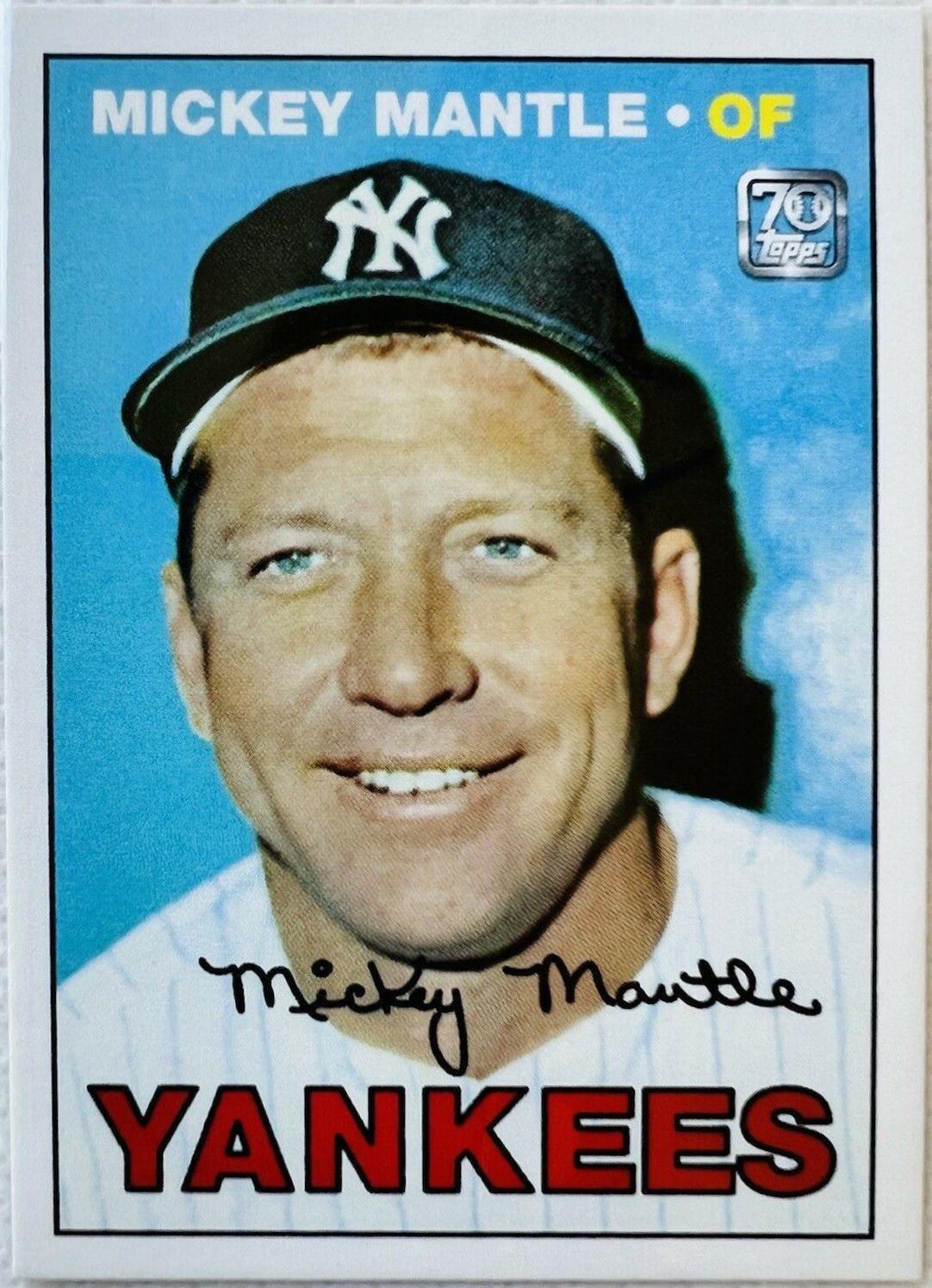Mickey Mantle #37 Baseball Cards 2021 Topps x Mickey Mantle