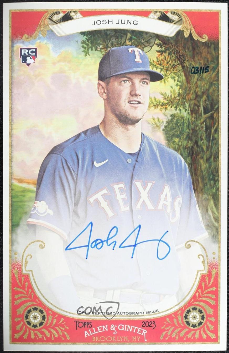 Josh Jung #BA-JJ Baseball Cards 2023 Topps Allen & Ginter Boxloader Autographs