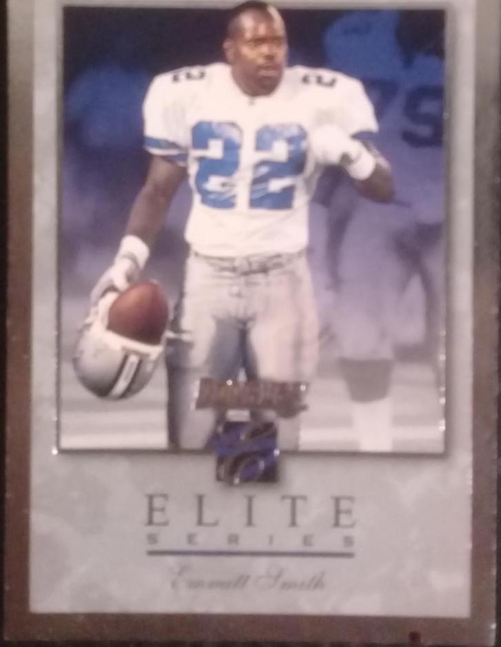 Emmitt Smith #1 Football Cards 1996 Panini Donruss Elite