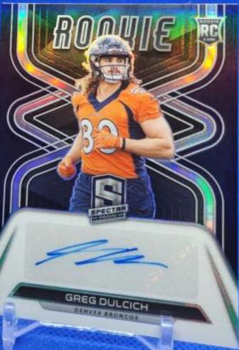 Greg Dulcich #29 2022 Panini Spectra Football Rookie Autographs