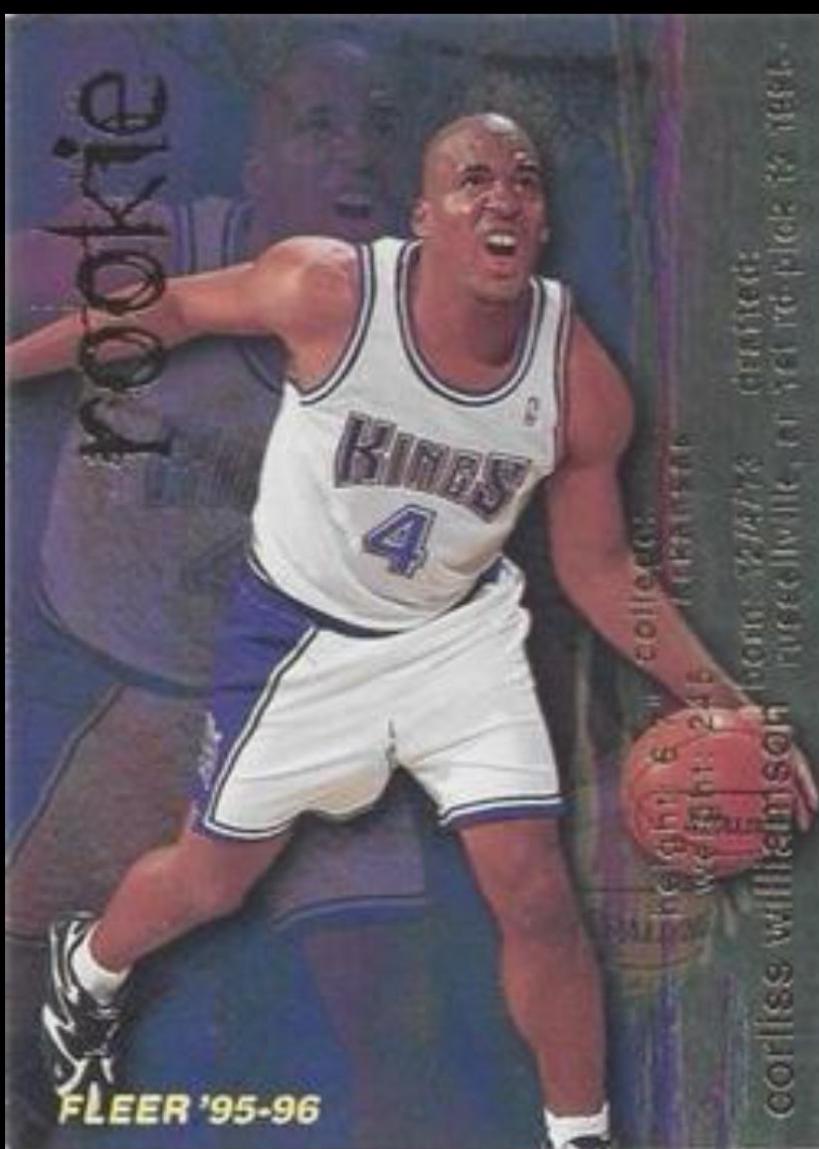 Corliss Williamson #318 Basketball Cards 1995 Fleer