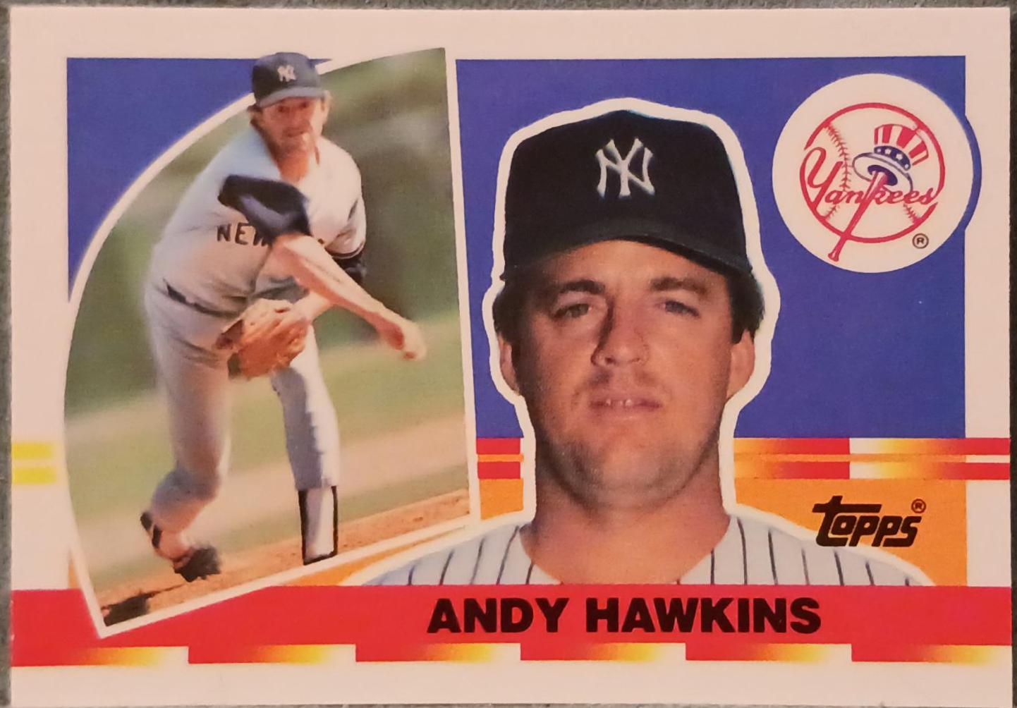 Andy Hawkins #36 Baseball Cards 1990 Topps Big Baseball