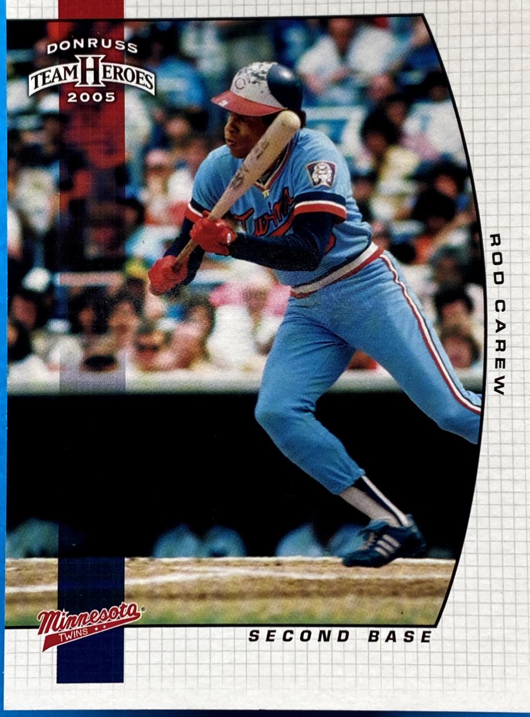 Rod Carew #189 2005 Donruss Team Heroes Baseball
