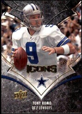 Tony Romo #25 2008 Upper Deck Icons Football