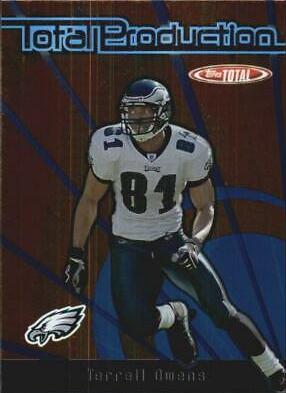 Terrell Owens #TP9 Football Cards 2005 Topps Total Production