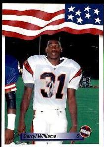 Darryl Williams #37 Football Cards 1992 All World