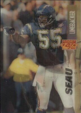 Junior Seau #11 Football Cards 1995 Sportflix