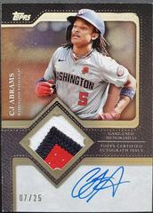 CJ Abrams [Bronze] #TFAP-CA Baseball Cards 2025 Topps Flagship Autograph Patch Prices