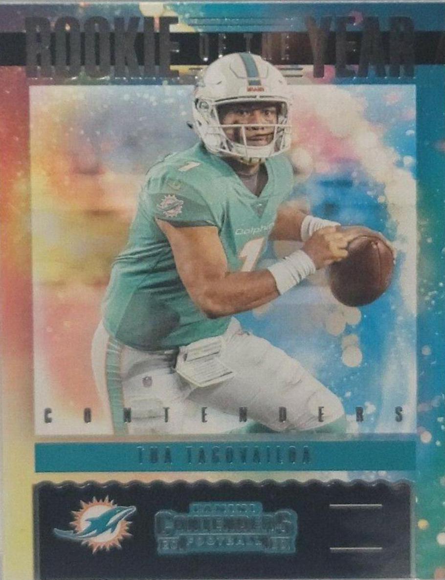 Tua Tagovailoa #RY-TTA Football Cards 2020 Panini Contenders Optic Rookie of the Year