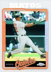 Luis Matos [Refractor] #152 Baseball Cards 2005 Topps Chrome Prices