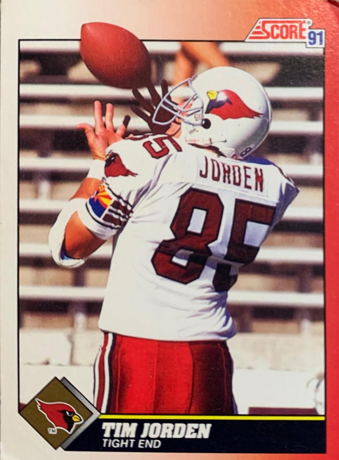 Tim Jorden #205 Football Cards 1991 Score