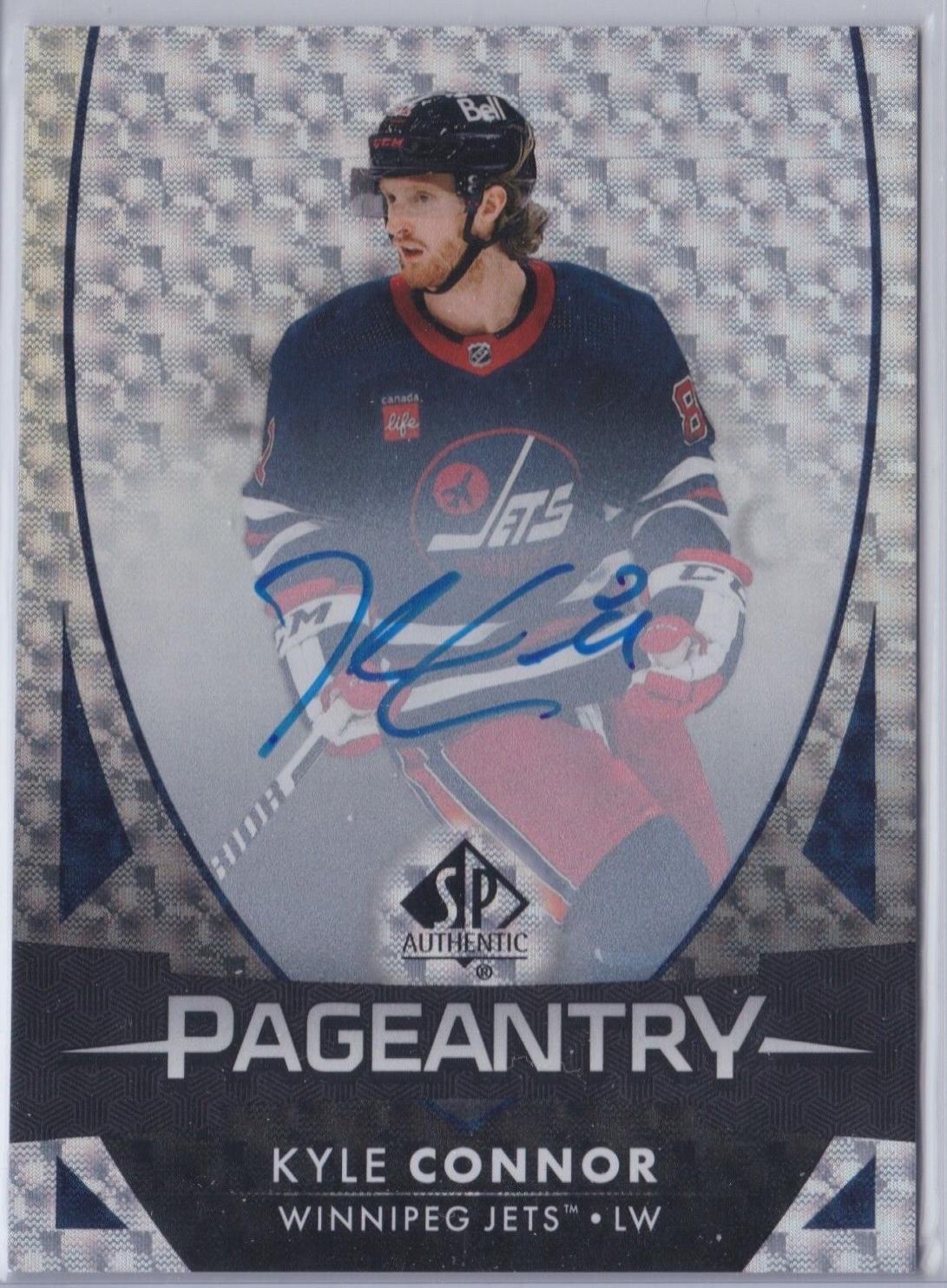 Kyle Connor #P-50 Hockey Cards 2023 SP Authentic Pageantry Autograph