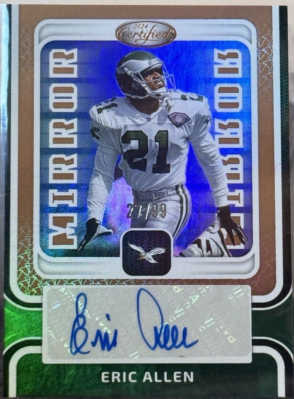 Eric Allen #MS-EA Football Cards 2024 Panini Certified Mirror Signature