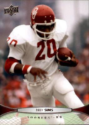 Billy Sims #9 Football Cards 2012 Upper Deck