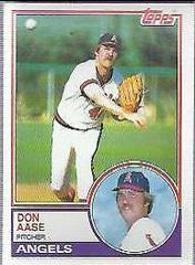 Don Aase #599 Baseball Cards 1983 Topps Prices