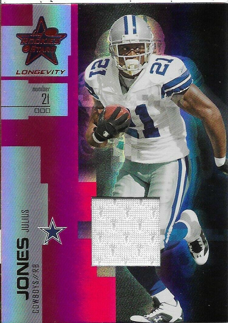 Julius Jones #2 Football Cards 2007 Leaf Rookies & Stars