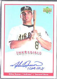 Mike Rouse #MR Baseball Cards 2006 Upper Deck Inkredible