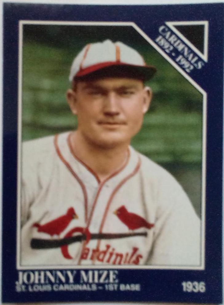 Johnny mize #28 Baseball Cards 1994 The Sportin News Conlon Collection