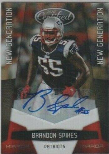 Brandon Spikes [Mirror Red Autograph] #182