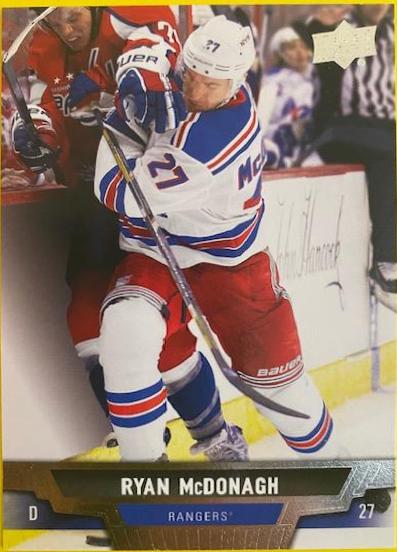 Ryan McDonagh #23 Hockey Cards 2013 Upper Deck
