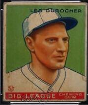 Leo Durocher #74 Baseball Cards 1933 World Wide Gum